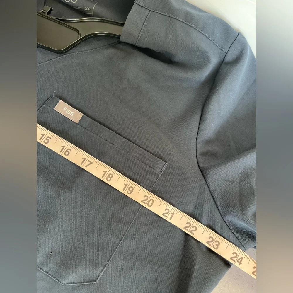 FIGS Zamora Scrub Set Jogger Pants & Shirt Top Night Sky Blue Women 2XL Medical - Picture 14 of 16